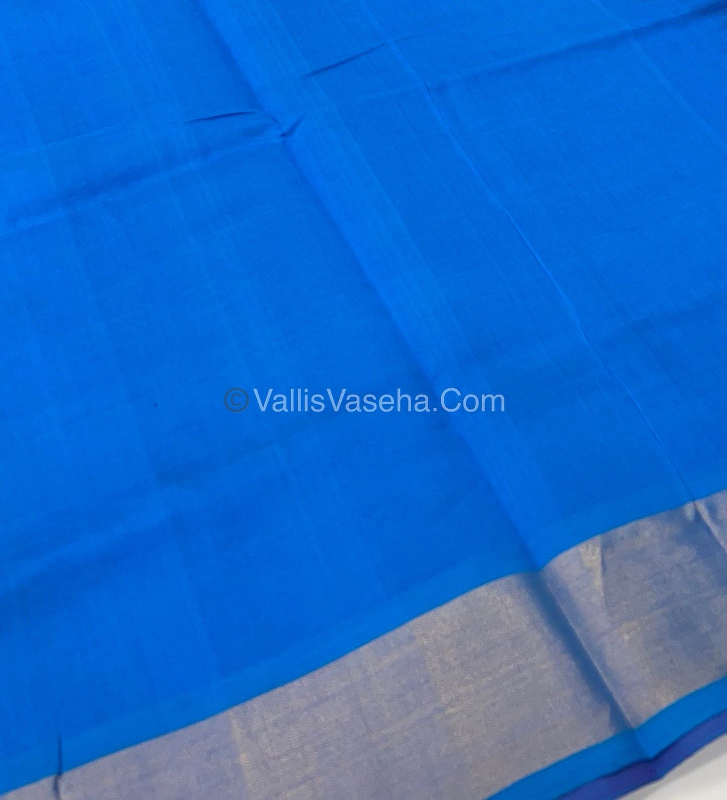 Semi Silk Cotton Saree - Purple & Blue Combo - VVSSC001