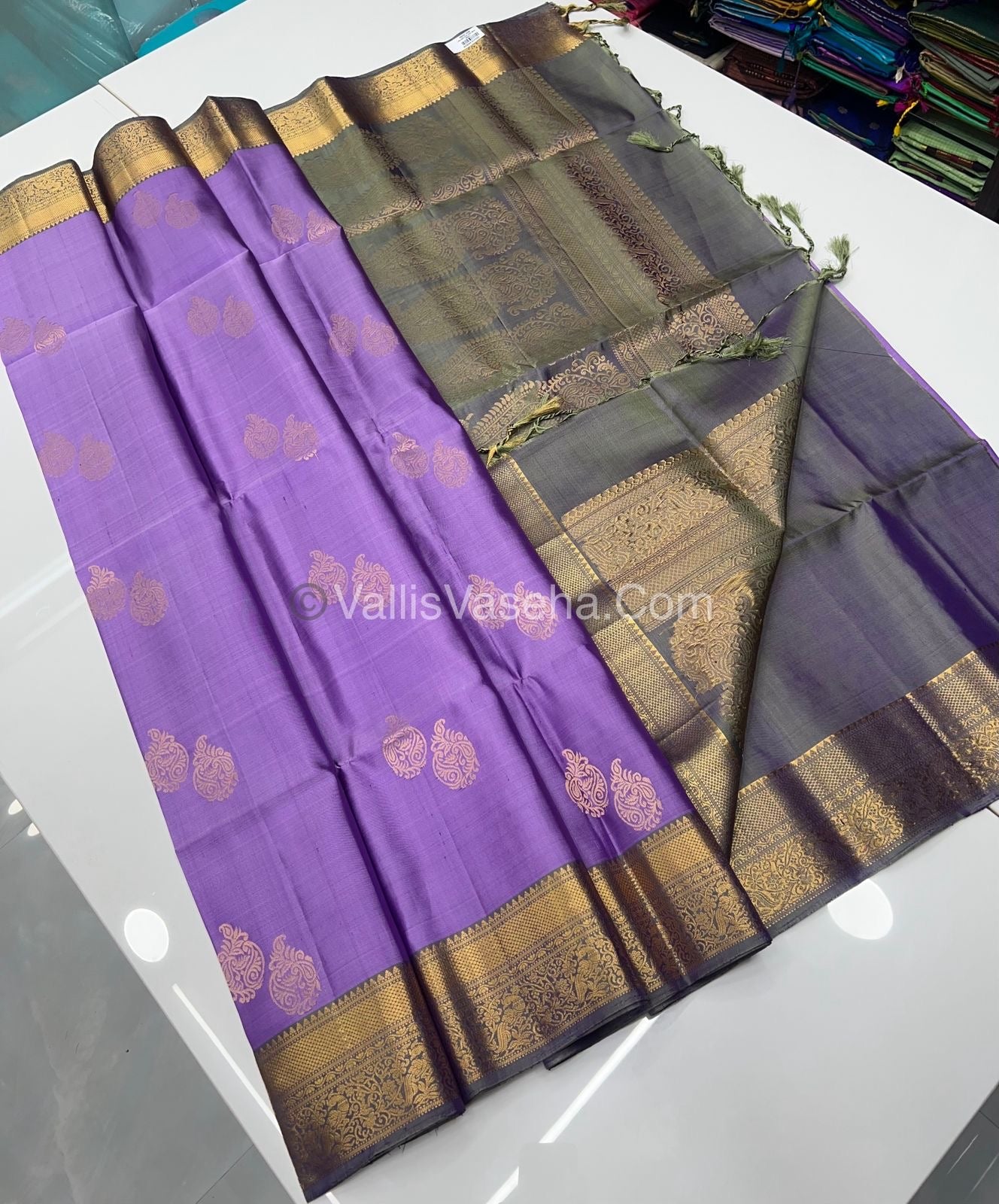 Pure Soft Silk Saree - Kanchi Border - VVPSS015