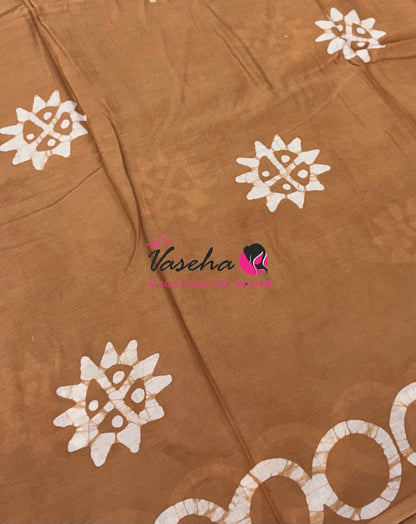Pure Soft Mul Mul Cotton Sarees - Hand Block Prints - VVMMC009
