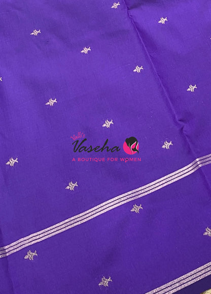 Semi Soft Silk  - Violetish  Purple Shade - VVSSS040