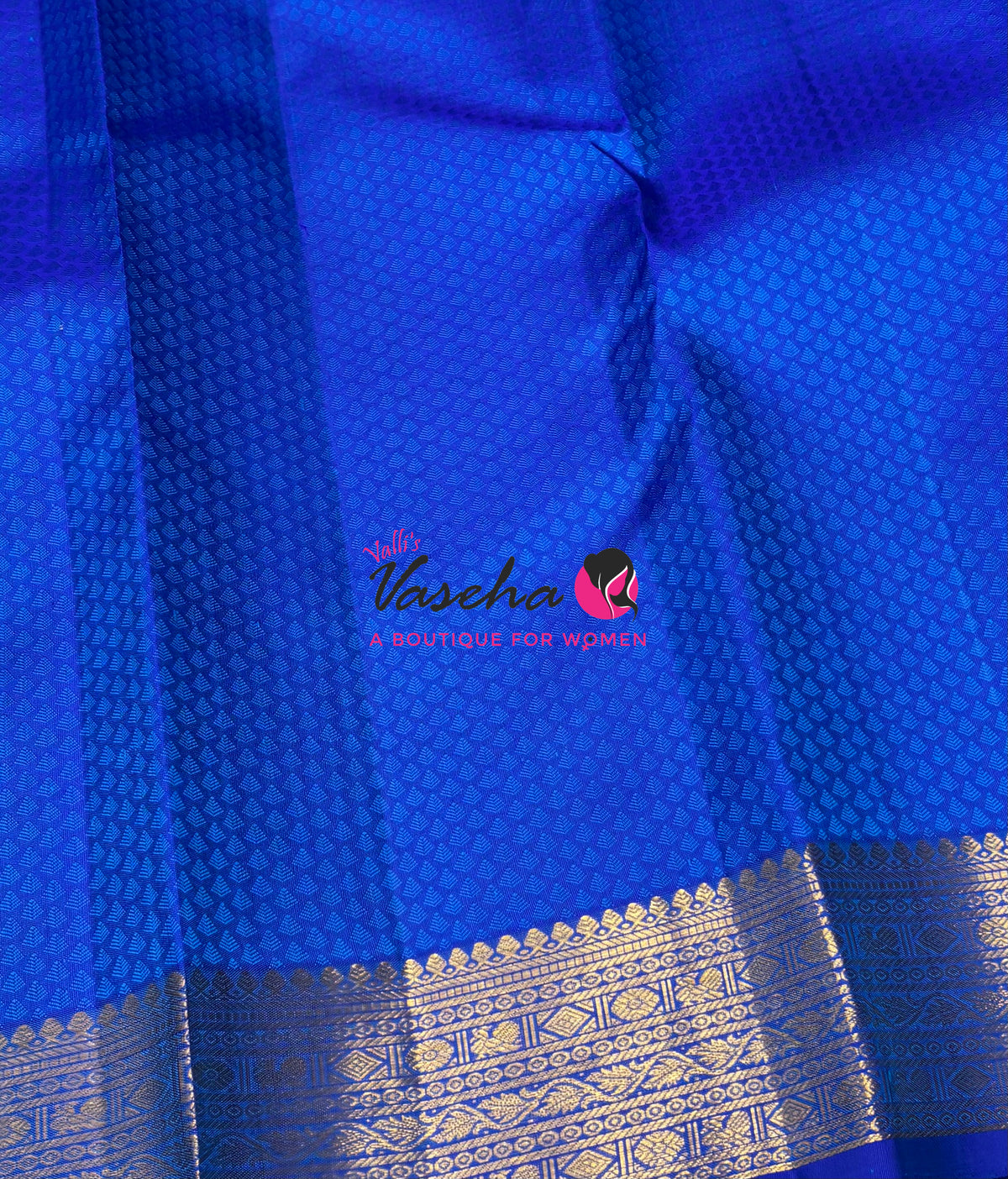 Pure Kanchipuram Silk Saree - Jacquard Design - Dual Tone Green & Blue Combo - VVPS023