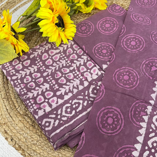 Pure Mul Mul Cotton - Bagru/ Dabu Print - VVUSM002