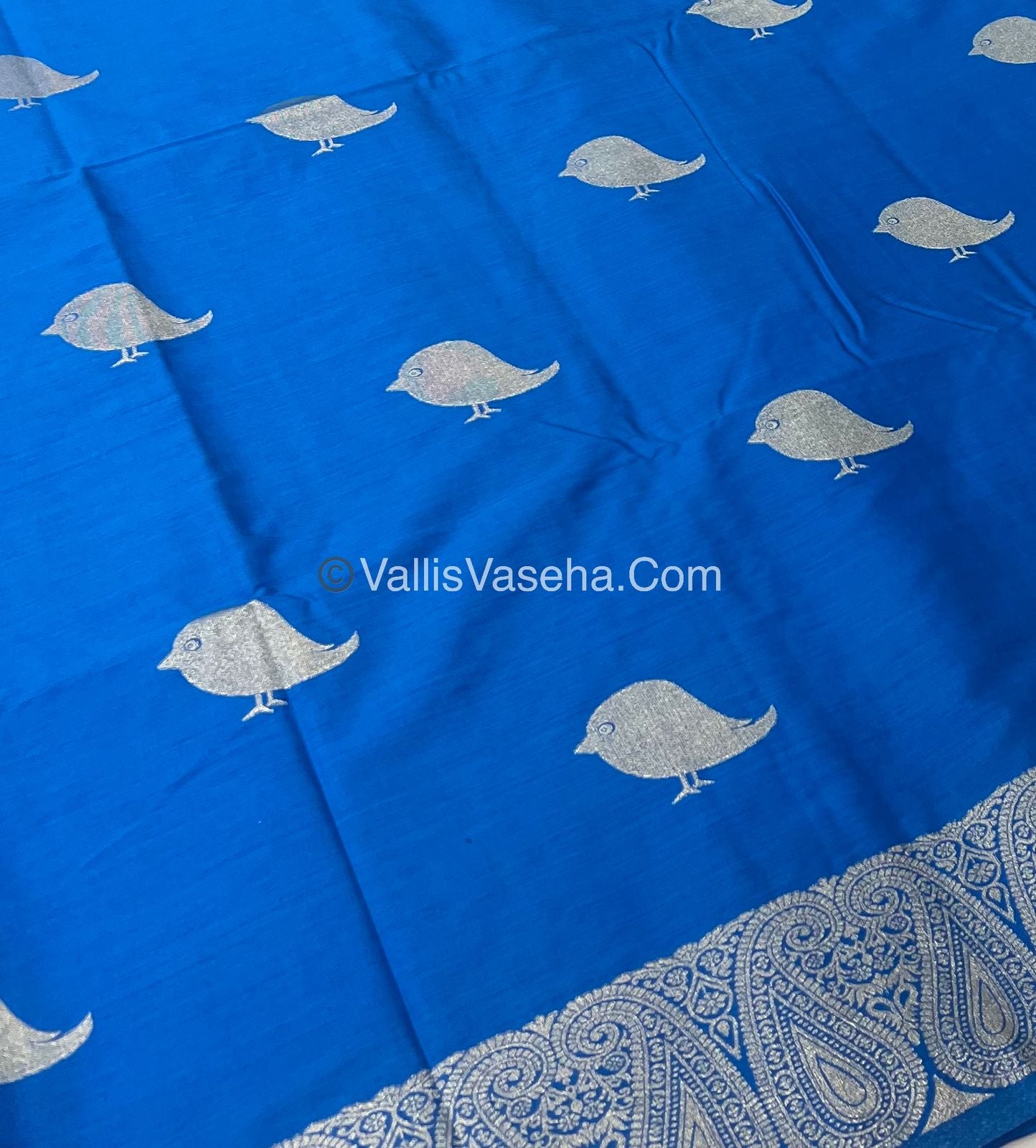 Banarasi - Heritage Silk - Semi Kathan Silk - Blue Shade - VVBHS005