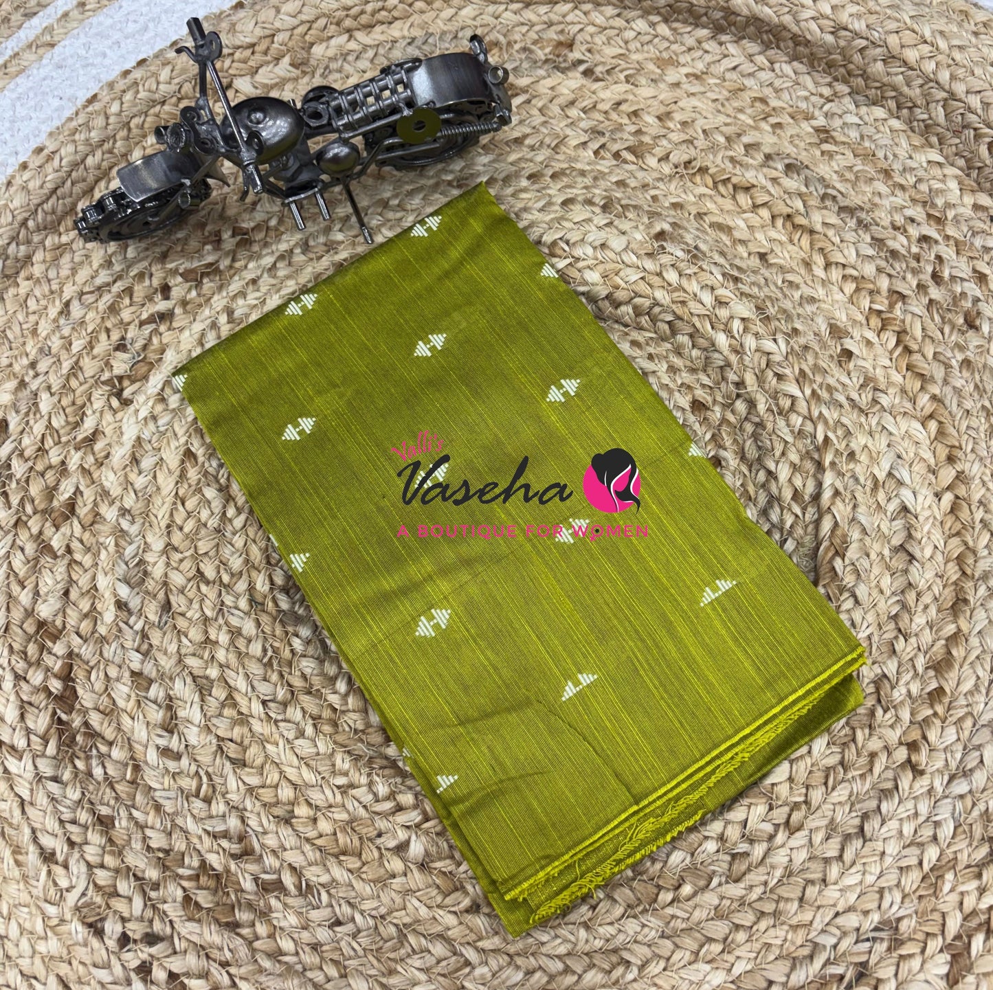 Blouse Bit - Pack Of 10pcs - Assorted - Semi Raw Silk - Thread Butta - 1 mtr - VVBB002