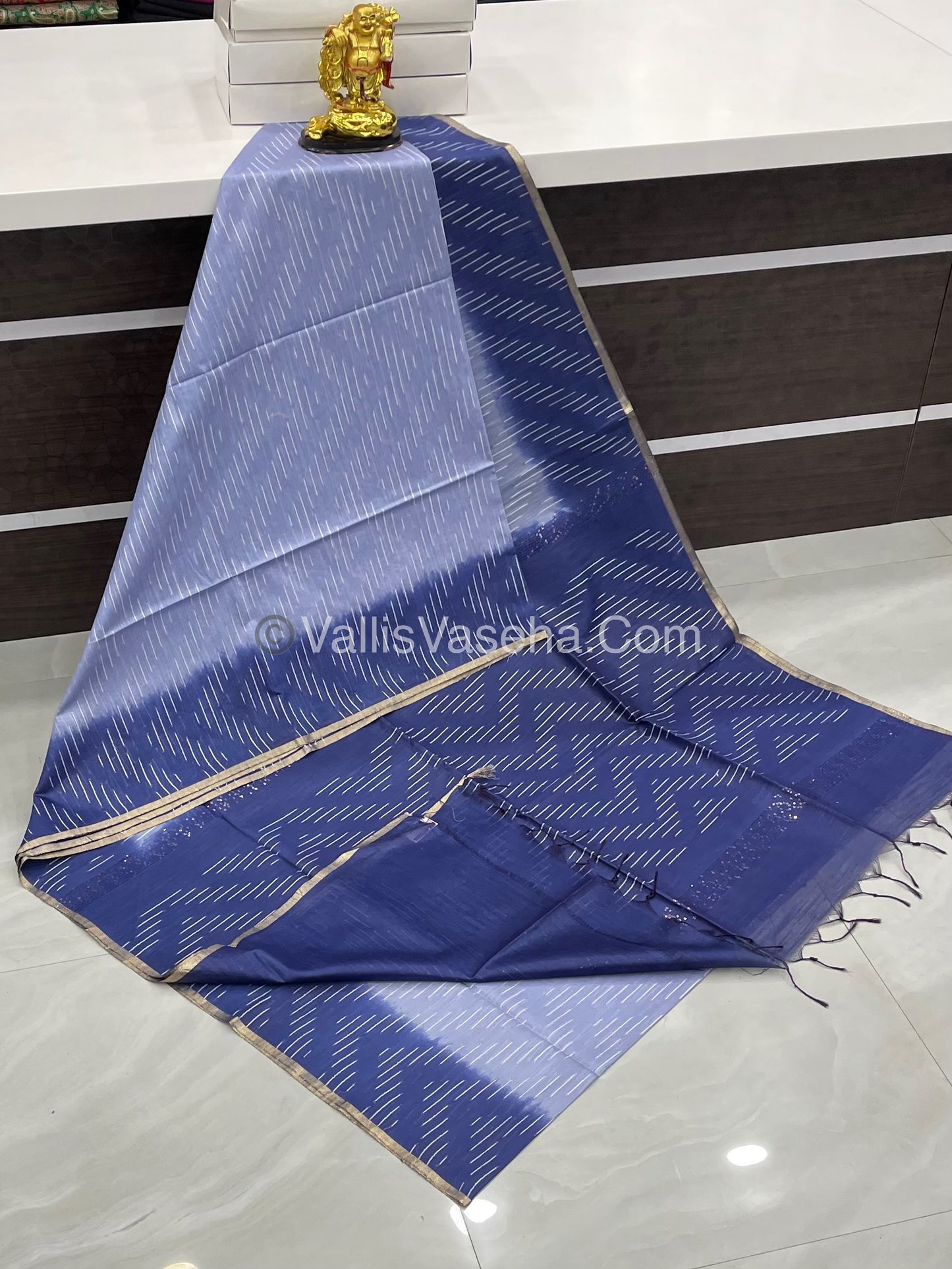 Bhagalpuri Silk | Blue Shade | VVBS010