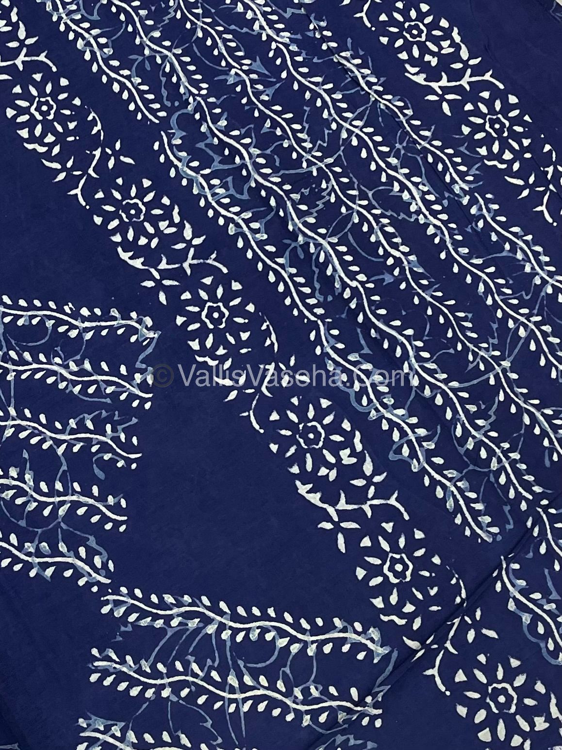 Pure Soft Mul Mul Cotton Sarees - Hand Block Prints - VVMMC007
