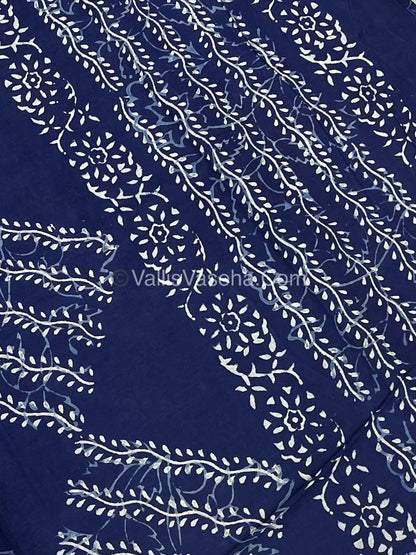 Pure Soft Mul Mul Cotton Sarees - Hand Block Prints - VVMMC007