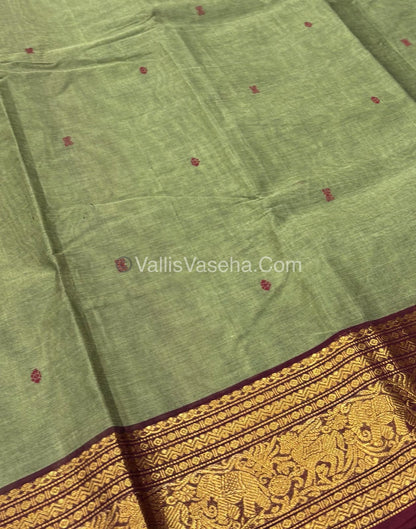 Kanchi Cotton Saree - VVKCS017