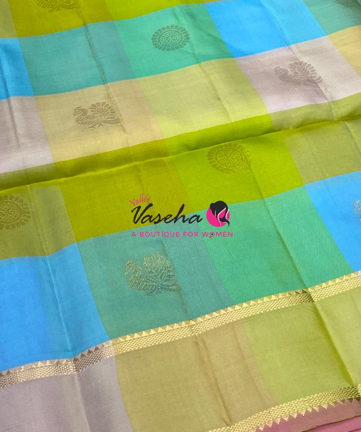 Pure Soft Silk Saree  - Pazhum Pazhamum Checks - VVPSS092
