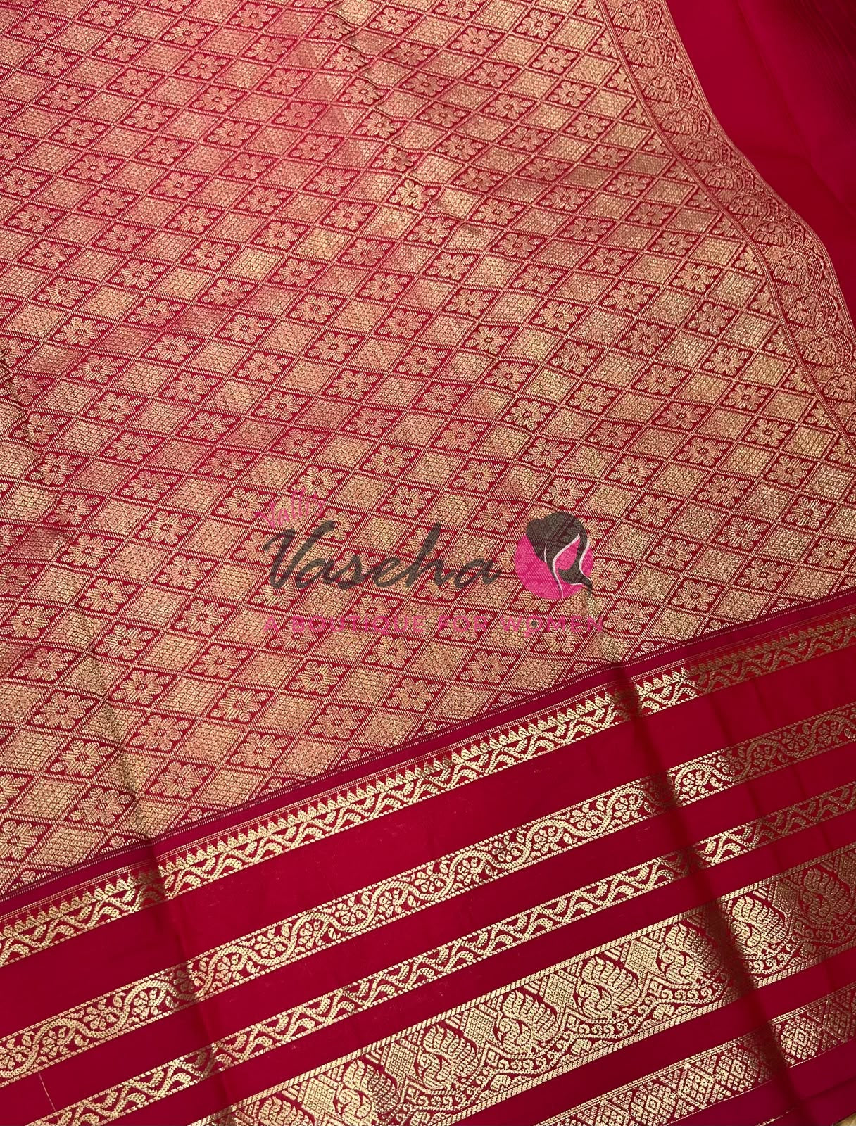 Semi Bridal Kanchi Silk  - Korvai - Premium- VVSKS008
