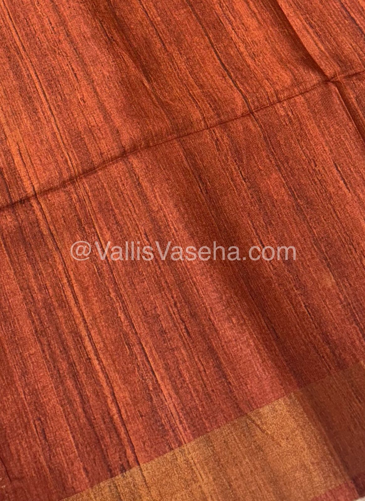 Art Silk / Semi Gicha Tussar Saree  - VVSGT003