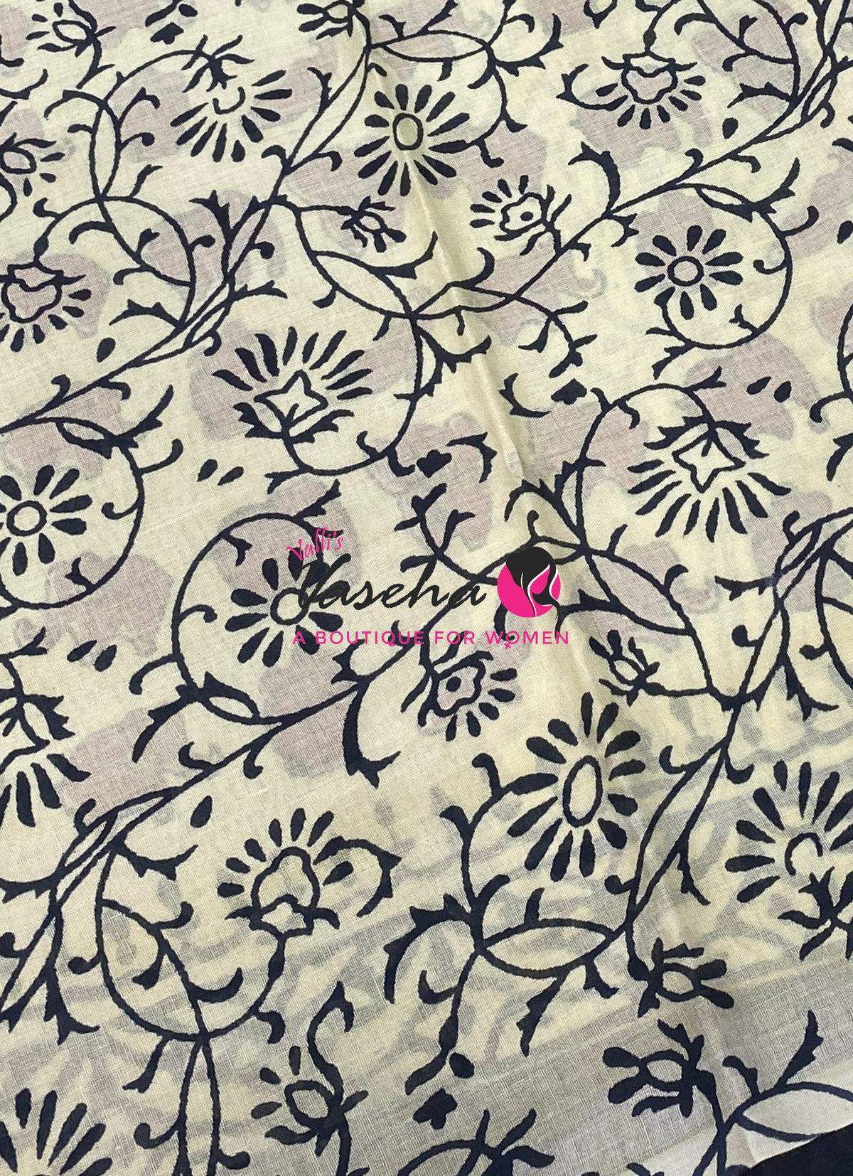 Pure Soft Mul Mul Cotton Sarees - Hand Block Prints - VVMMC011