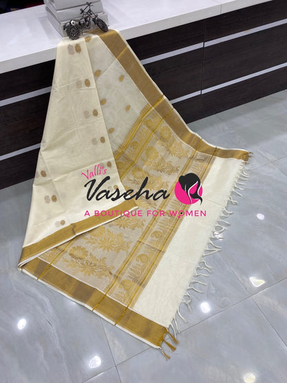 Kerala Cotton Saree - VVKCS029