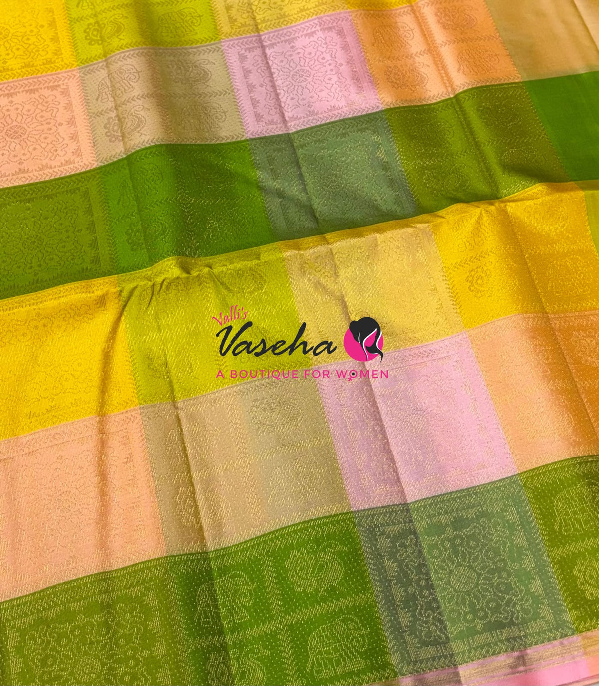 Pure Soft Silk Saree - Partly Pallu -  Half & Half Saree - VVPSS088