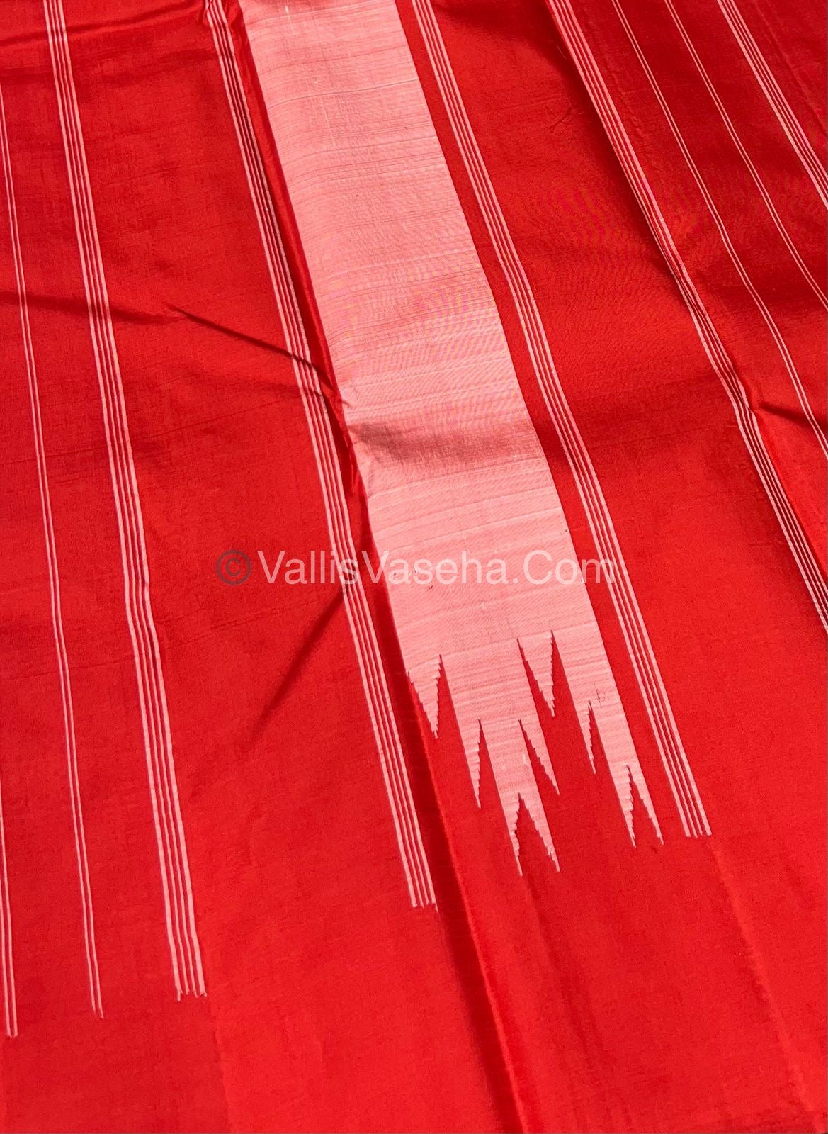 Pure Kanchipuram Silk Saree - Thalampoo - VVPS003