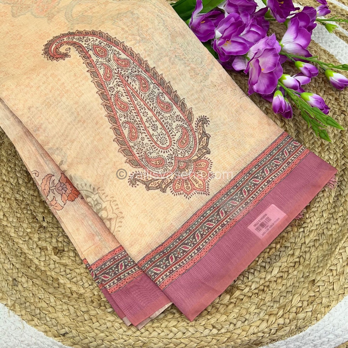 Semi Chanderi Saree - Digital Printed - VVSCD001
