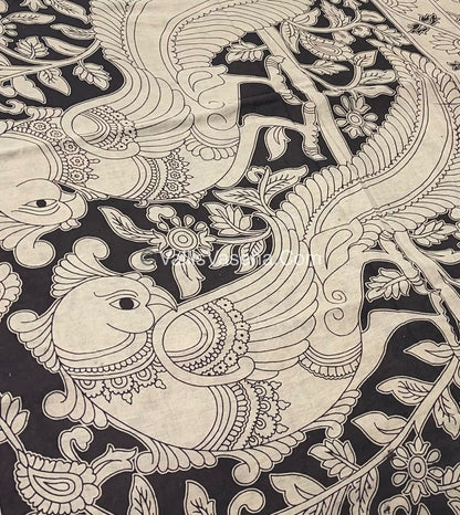 Pure Kalamkari Cotton Saree - VVPKC001