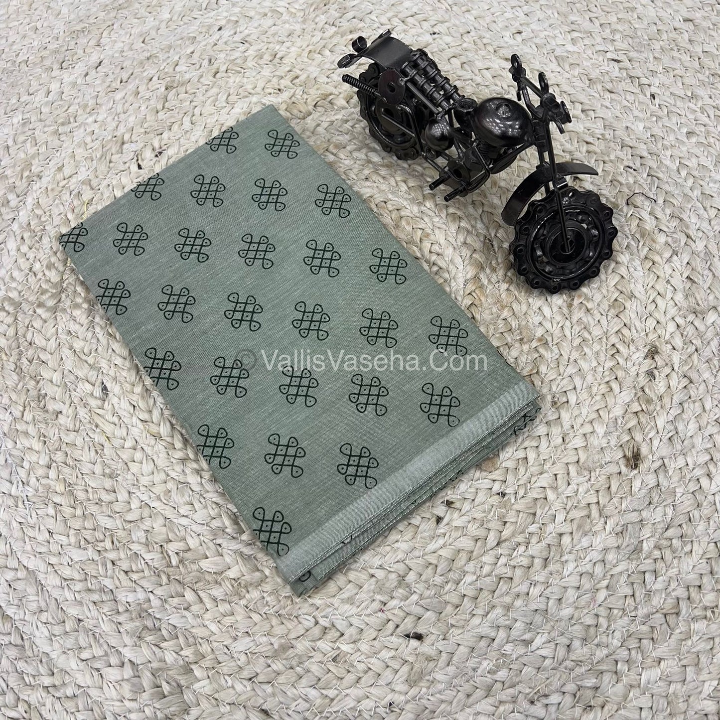 Blouse Bit - Kolam Print - 1 mtr - VVKPB001