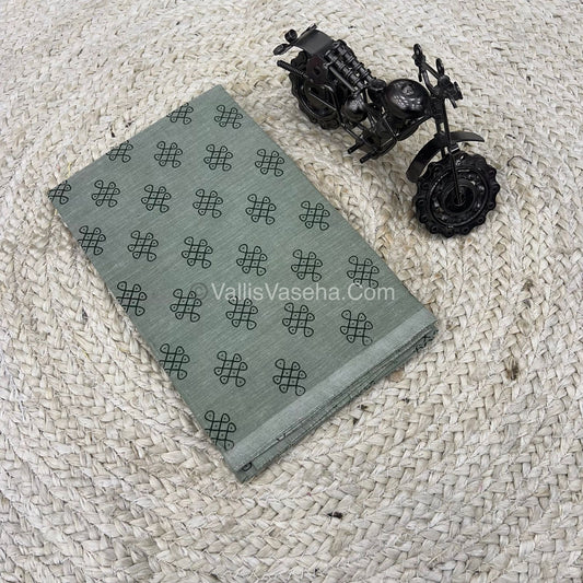 Blouse Bit - Kolam Print - 1 mtr - VVKPB001