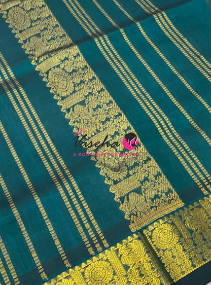 Pure Silk Cotton Saree - Pazhum Pazhamum Checks Design - VVPPSC02