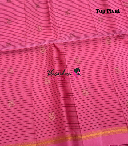 Pure Soft Silk Saree - Partly Pallu -  Half & Half Saree - VVPSS142