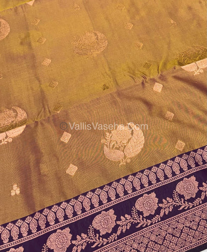 Semi Soft Silk - Dual Tone Shade With Brown Combo -VVSSS027