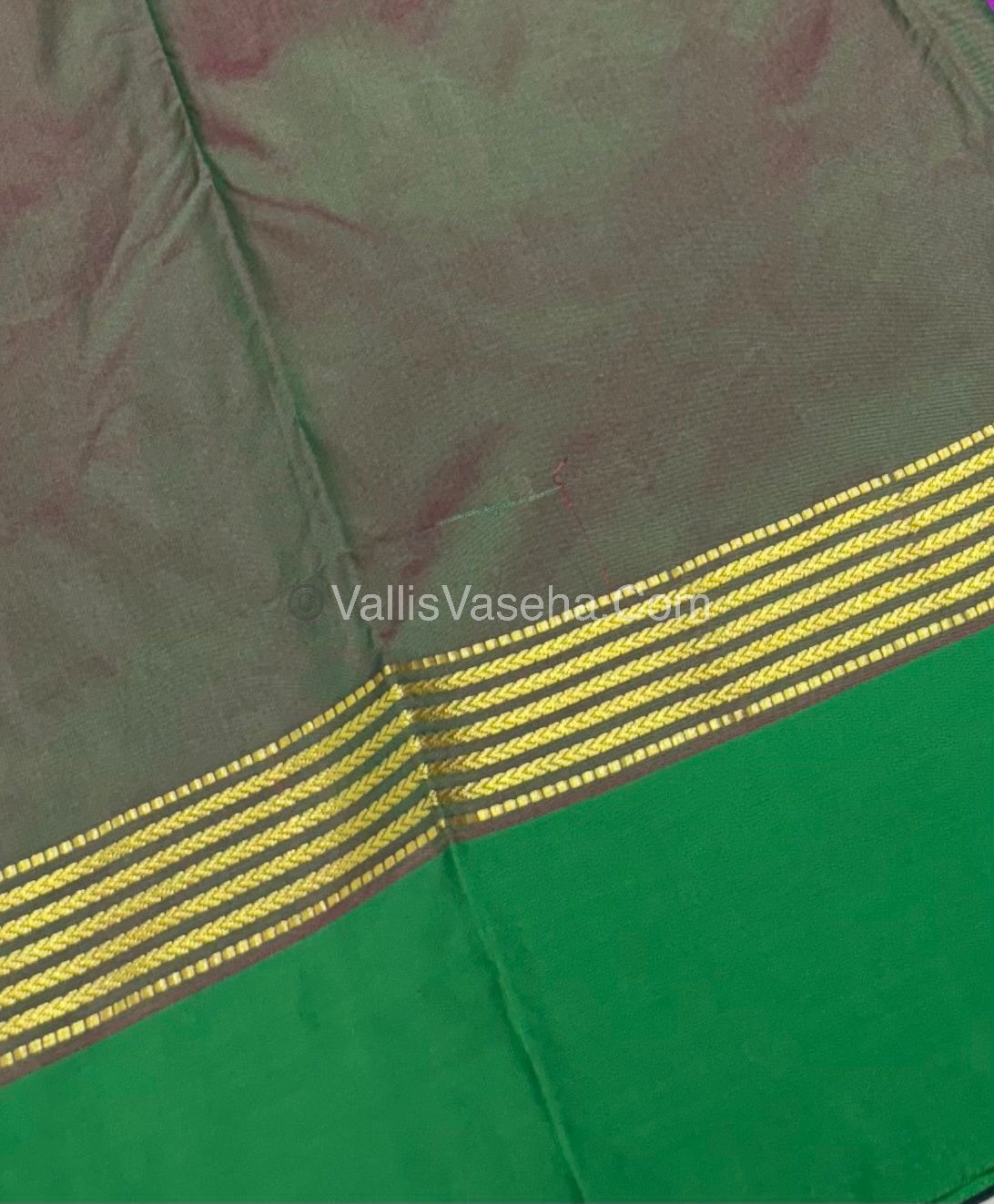 Semi Silk Saree - Kanchi Pattu Style - VVSSS004