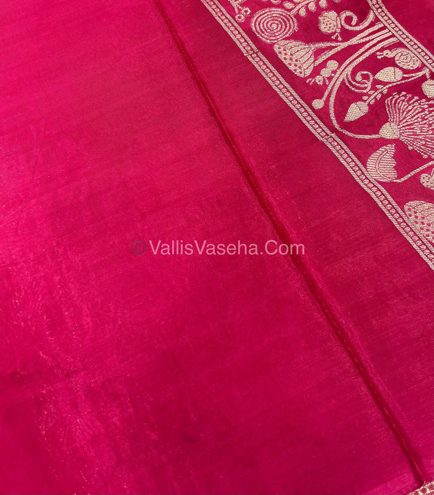 Banarasi Premium Viscose Saree - Pink Shade - VVBPV001