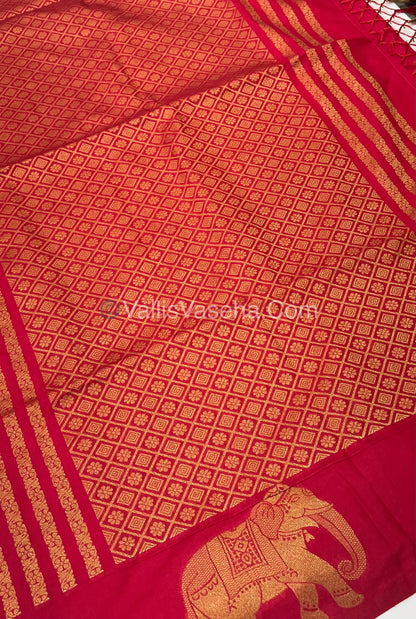 Mulberry Semi Silk - Peachish Red Shade - VVMSS001