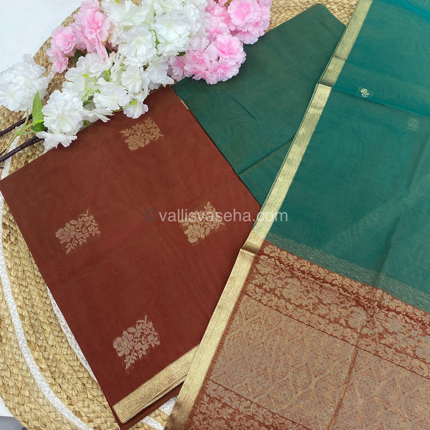 Unstitched Salwar Material -Silk Cotton - VVUSM006