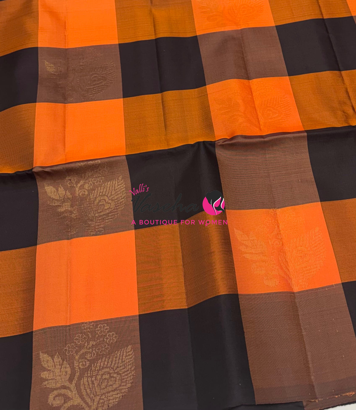 Half Mix - Pure Soft Silk Saree - Pazhum Pazhamum Checks - VVPSS157
