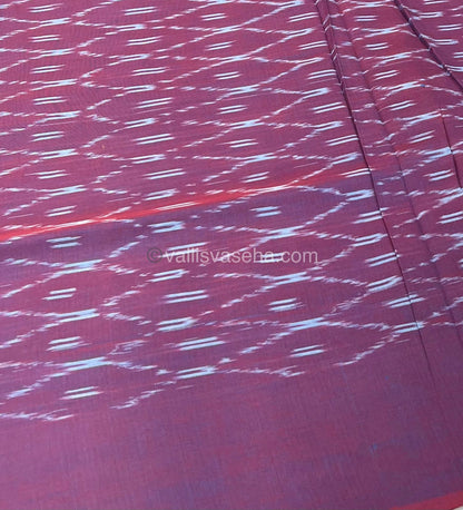 Ikkat Mercerised Cotton Saree - VVIKS001