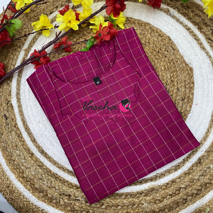 Ready Made - Semi Raw Silk - Kurti - VVSRK003