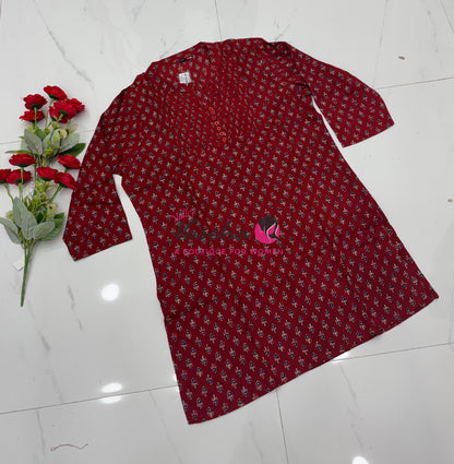 Ready Made - Short Top - Red Color - VVRST002