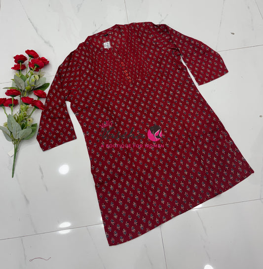 Ready Made - Short Top - Red Color - VVRST002