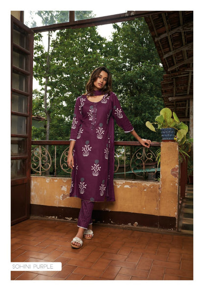 Salwar Material -Mul Cotton - VVUSM015