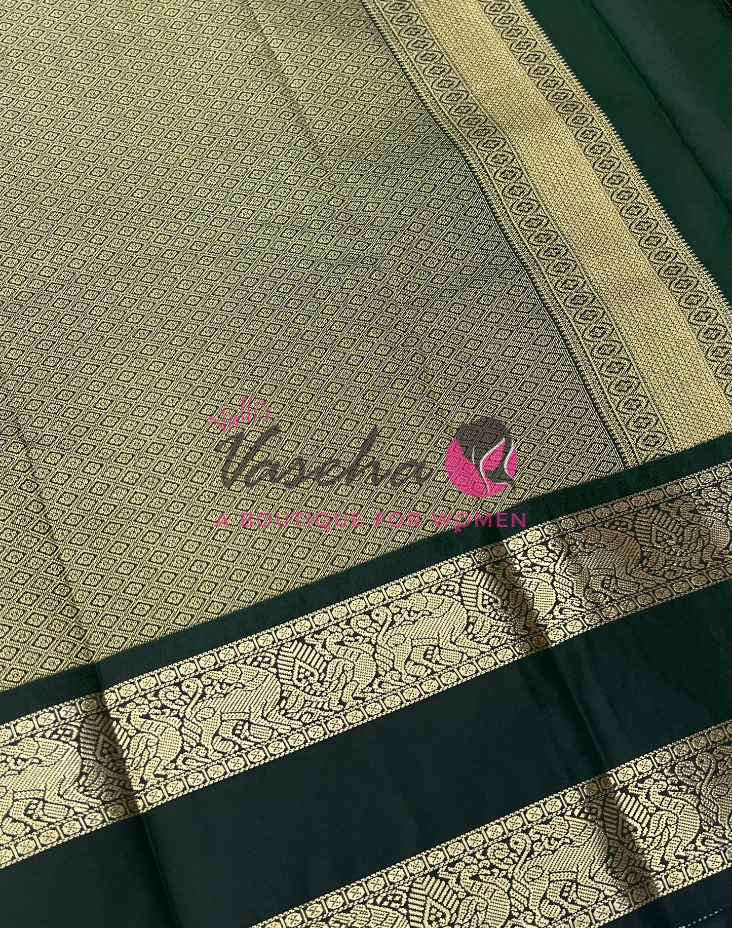 Semi Bridal Kanchi Silk  - Korvai - Premium- VVSKS008
