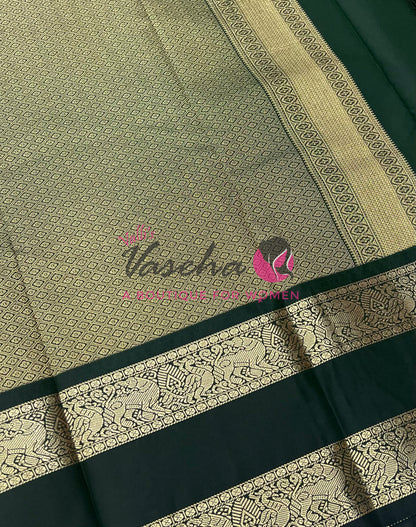 Semi Bridal Kanchi Silk  - Korvai - Premium- VVSKS008