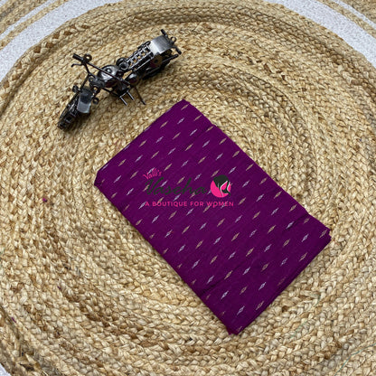 Blouse Bit - Pack Of 10pcs - Assorted-  Semi Raw Silk  - 1 mtr - VVBB006