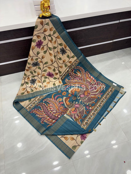 Art Silk / Semi Gicha Tussar Saree  - VVSGT003