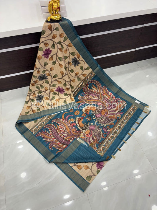 Art Silk / Semi Gicha Tussar Saree  - VVSGT003