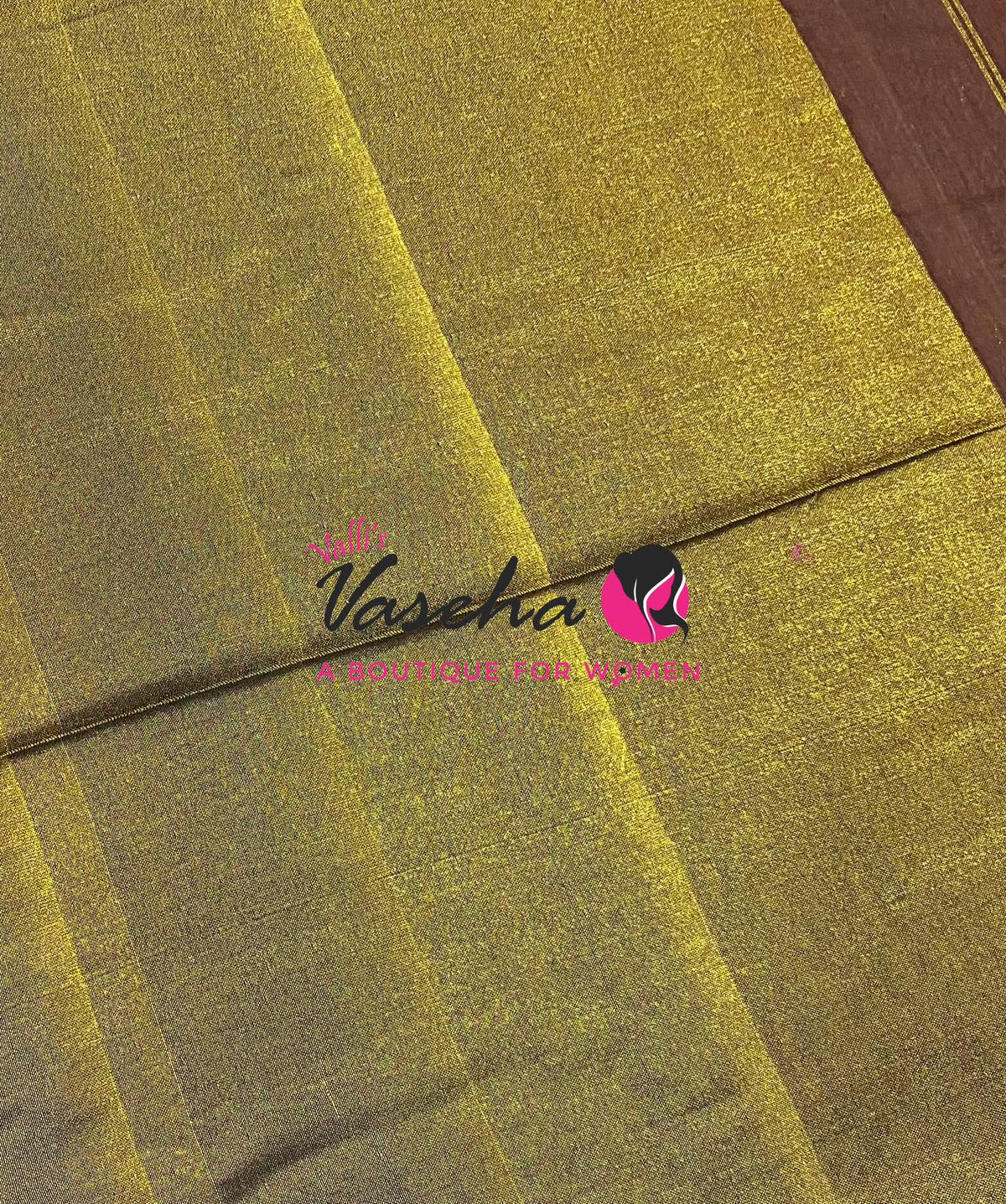 Handloom Cotton Sarees  - Brown Shade - VVKC001