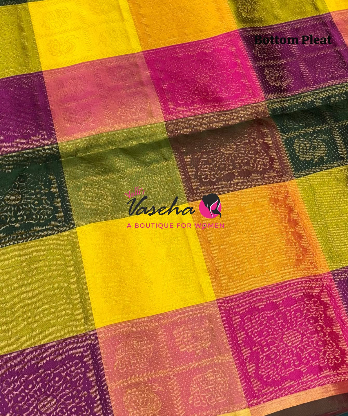 Pure Soft Silk Saree - Partly Pallu -  Half & Half Saree - VVPSS088