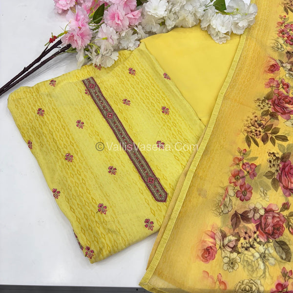 20%less - Offer Unstitched Material - - Mixed Cotton Material - VVDUM002