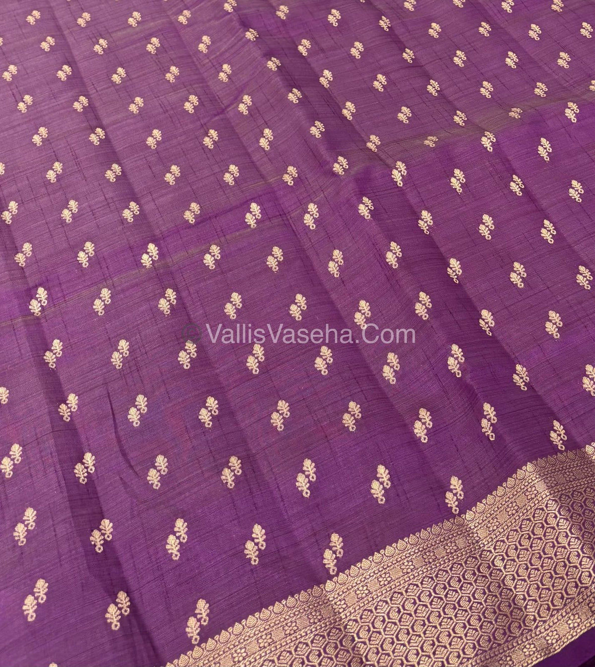 Semi Tussar Silk - Grand Pallu  - Pink Shade - VVSTS021