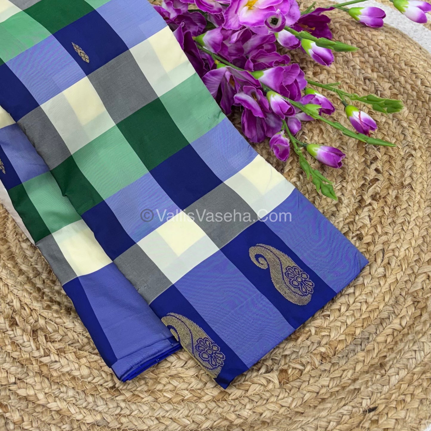 Pazhum Palamum checks - Semi Silk Sarees - VVSSS003