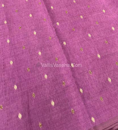 Cherry Tussar - Semi Tussar Silk - Onion Pink Shade - VVSTS009