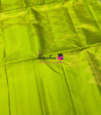Pure Soft Silk Saree  - Pazhum Pazhamum Checks - VVPSS092