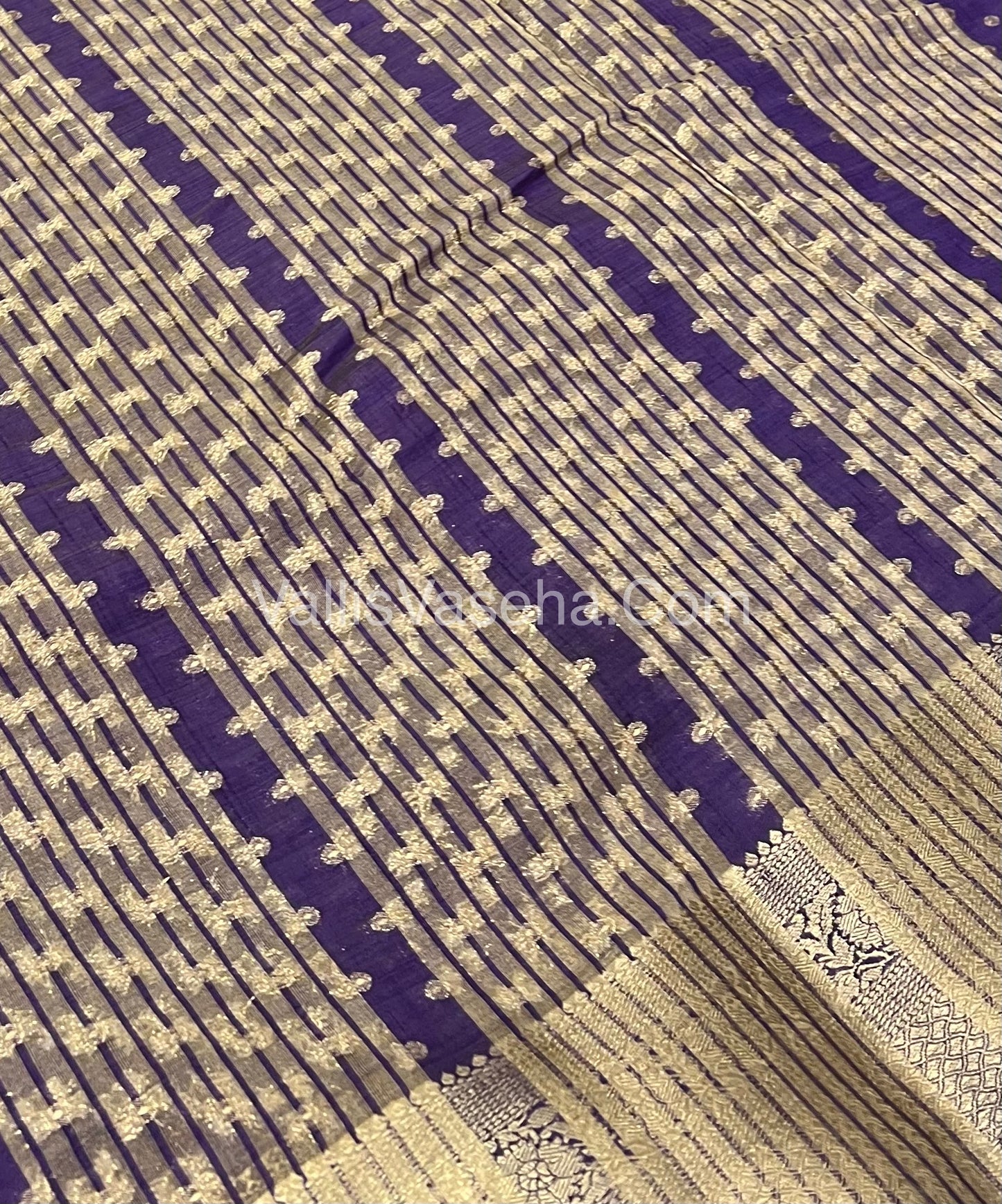 Semi Tussar Silk  -Violetish Purple Shade - VVSTS015