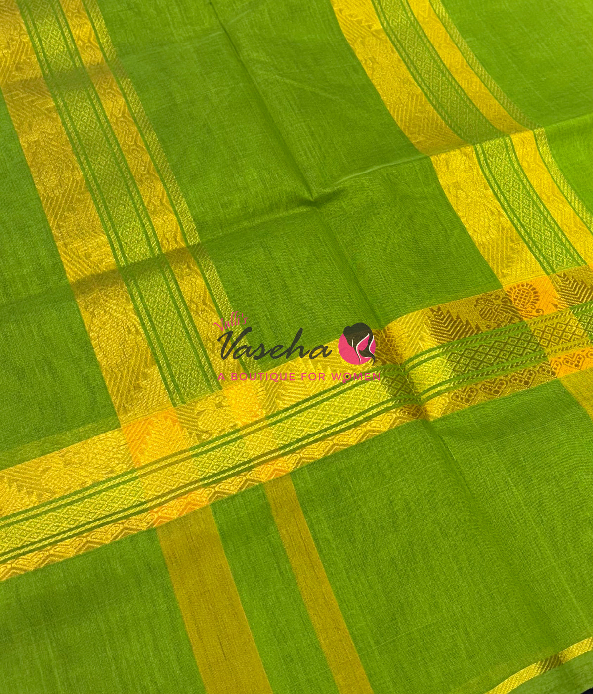 Pure Silk Cotton Saree - VTV Sarees - Blue & Green Shade - VVPSC013